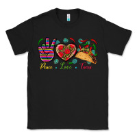 Black Peace Love Tacos Classic Tee - BundleAndBundleShop