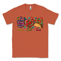 Copper Peace Love Tacos Classic Tee - BundleAndBundleShop