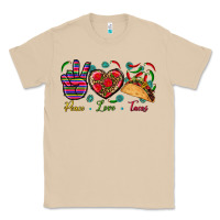 Mushroom Peace Love Tacos Classic Tee - BundleAndBundleShop
