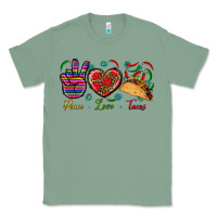 Sage Peace Love Tacos Classic Tee - BundleAndBundleShop