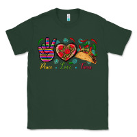 Sports Green Peace Love Tacos Classic Tee - BundleAndBundleShop