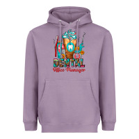 Lavender Dental Office Manager cold drink frappe Heavyweight Hoodie - FaDigitalArtStudio