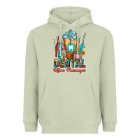 Matcha Dental Office Manager cold drink frappe Heavyweight Hoodie - FaDigitalArtStudio
