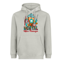 Moon Dust Dental Office Manager cold drink frappe Heavyweight Hoodie - FaDigitalArtStudio