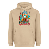 Mushroom Dental Office Manager cold drink frappe Heavyweight Hoodie - FaDigitalArtStudio