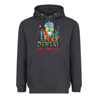 Smoke Dental Office Manager cold drink frappe Heavyweight Hoodie - FaDigitalArtStudio