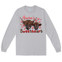 Moon Dust mama's sweetheart highland cow and calf Long Sleeve Tee - RanaPortraitStore