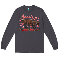 Smoke mama's sweetheart highland cow and calf Long Sleeve Tee - RanaPortraitStore