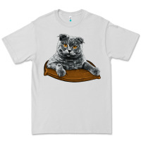 Dove Grey Scottish Fold Premium Tee - LillyAllenDesigns