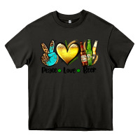 Asphalt peace love beer Heavy Core Tee - AdoDesignShop