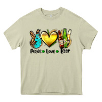 Mossy peace love beer Heavy Core Tee - AdoDesignShop