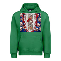Emerald Baseball Mom Urban Hoodie - CowhideDigitalArt