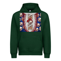 Forest Green Baseball Mom Urban Hoodie - CowhideDigitalArt