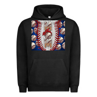 Pigment Black Baseball Mom Urban Hoodie - CowhideDigitalArt