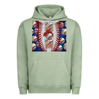 Pigment Oil Green Baseball Mom Urban Hoodie - CowhideDigitalArt