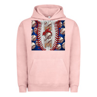 Pigment Salmon Baseball Mom Urban Hoodie - CowhideDigitalArt