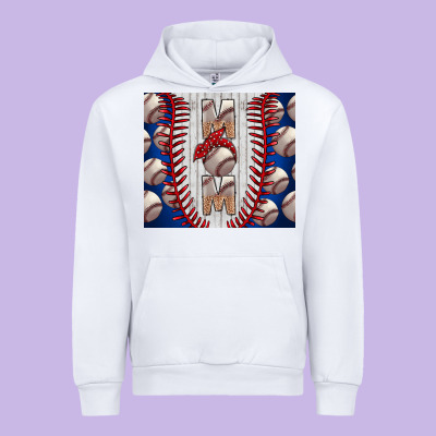 Baseball Mom Urban Hoodie Designed By Cowhidedigitalart