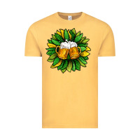 Vintage Mustard St. Patricks Sunflower With Beer Vintage Tee - BundleAndBundleShop