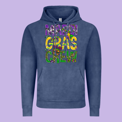 Mardi Gras Crew Vintage Hoodie Designed By Bundleandbundleshop