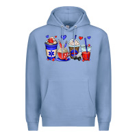 Colony Blue emt emergency medical technician coffee cups Premium Hoodie - OliviaCreatesArt