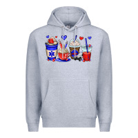 Heather Grey emt emergency medical technician coffee cups Premium Hoodie - OliviaCreatesArt