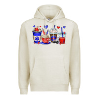 Oatmeal Heather emt emergency medical technician coffee cups Premium Hoodie - OliviaCreatesArt