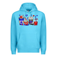 Ocean Blue emt emergency medical technician coffee cups Premium Hoodie - OliviaCreatesArt
