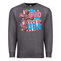 Charcoal Heather God Blessed the USA Premium Sweatshirt - FaDigitalArtStudio