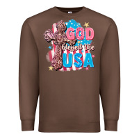 Chestnut God Blessed the USA Premium Sweatshirt - FaDigitalArtStudio
