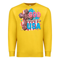 Lemon God Blessed the USA Premium Sweatshirt - FaDigitalArtStudio