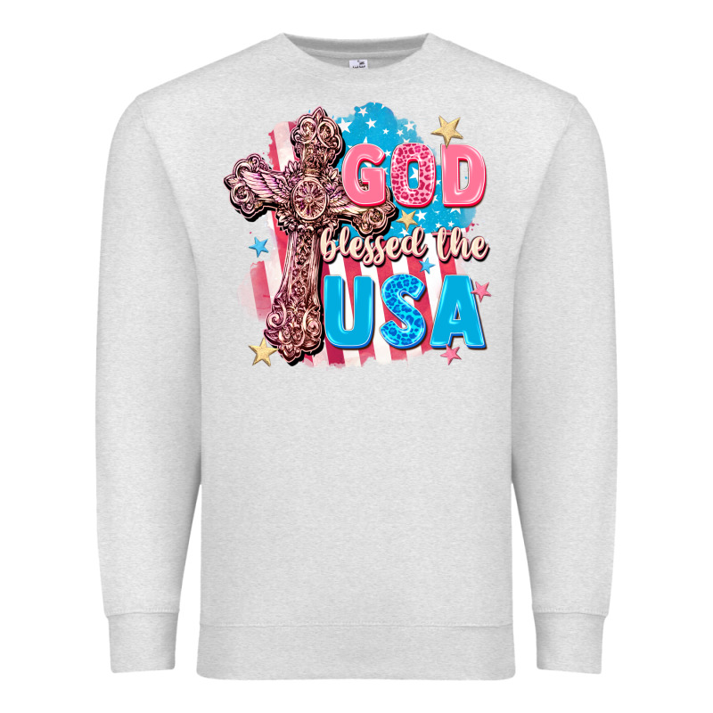 God Blessed The Usa Premium Sweatshirt by FaDigitalArtStudio | Teevron