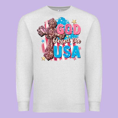 God Blessed The Usa Premium Sweatshirt Designed By Fadigitalartstudio