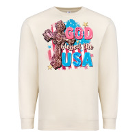 Sandshell God Blessed the USA Premium Sweatshirt - FaDigitalArtStudio