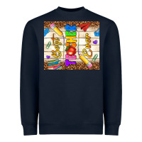 Navy best teacher ever Heavyweight Sweatshirt - NancyCooperArtShop