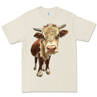 Bone Hereford Heifer Premium Tee - LillyAllenDesigns