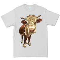 Dove Grey Hereford Heifer Premium Tee - LillyAllenDesigns
