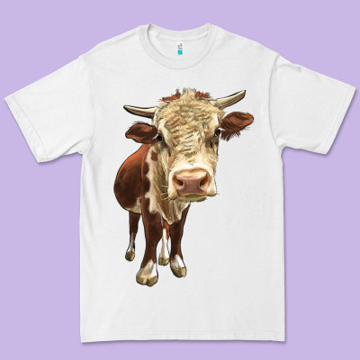 Hereford Heifer Premium Tee Designed By Lillyallendesigns