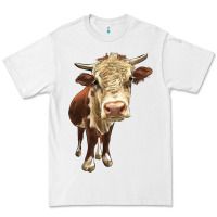 White Hereford Heifer Premium Tee - LillyAllenDesigns