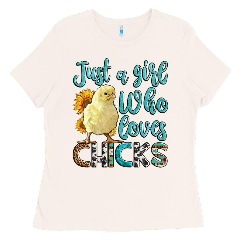 Western Just A Girl Who Loves Chicks Ladies Tee by LillyAllenDesigns | Teevron