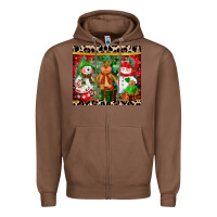 Chestnut christmas snowman polar bear reindeer Zipper Hoodie - CowGirlArtShop
