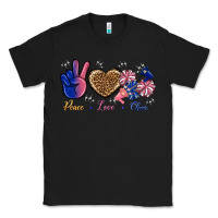 Black Peace Love Cheer Classic Tee - BundleAndBundleShop