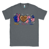 Charcoal Heather Peace Love Cheer Classic Tee - BundleAndBundleShop