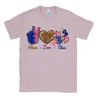 Lilac Peace Love Cheer Classic Tee - BundleAndBundleShop
