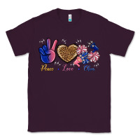 Plum Peace Love Cheer Classic Tee - BundleAndBundleShop