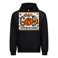 Black With God All Things Are Possible Urban Hoodie - CowhideDigitalArt