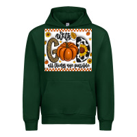 Forest Green With God All Things Are Possible Urban Hoodie - CowhideDigitalArt