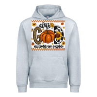Heather Grey With God All Things Are Possible Urban Hoodie - CowhideDigitalArt