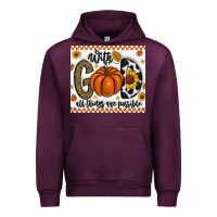Mauve Wine With God All Things Are Possible Urban Hoodie - CowhideDigitalArt