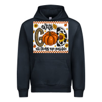 Navy With God All Things Are Possible Urban Hoodie - CowhideDigitalArt