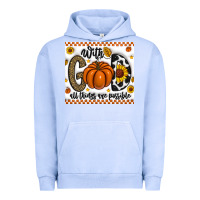 Pigment Grape Ice With God All Things Are Possible Urban Hoodie - CowhideDigitalArt